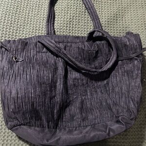Victoria's Secret Textured Black Tote Bag